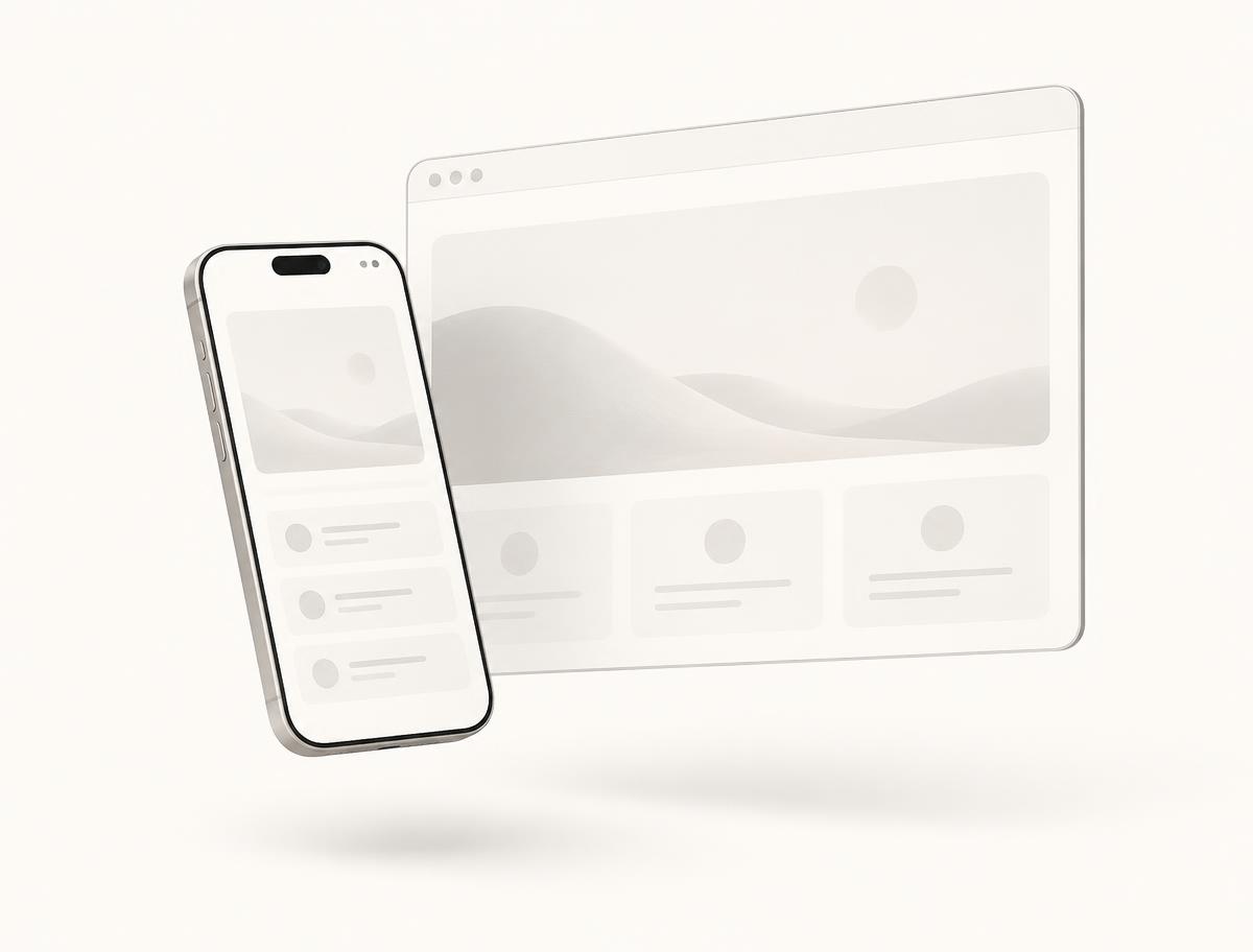 Phone and browser layouts framed on the DuelCapture canvas
